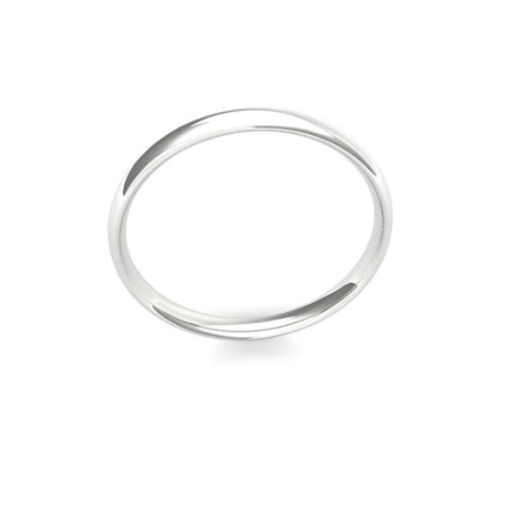 Ladies 2.5mm Light Traditional Court wedding band by goldanddiamonds.co.uk