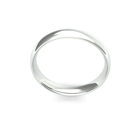 Ladies 4mm Intermediate Weight, Traditional Court shaped wedding band | Gold and Diamonds