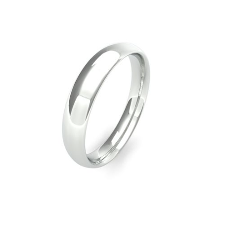 Ladies 4mm Medium Weight, Traditional Court shaped wedding band by Gold and Diamonds