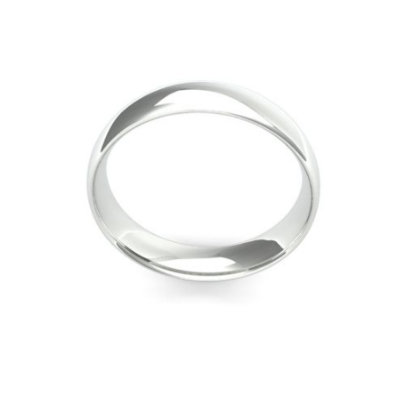 Ladies 5mm Medium Weight, Traditional Court Wedding Band by goldanddiamonds.co.uk