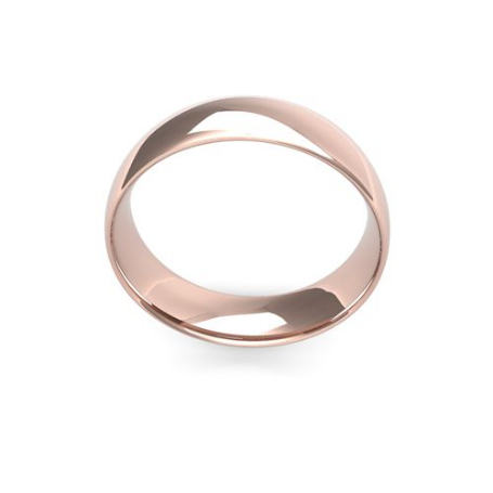 Ladies 6mm Intermediate weight traditional court shaped wedding band by goldanddiamonds.co.uk