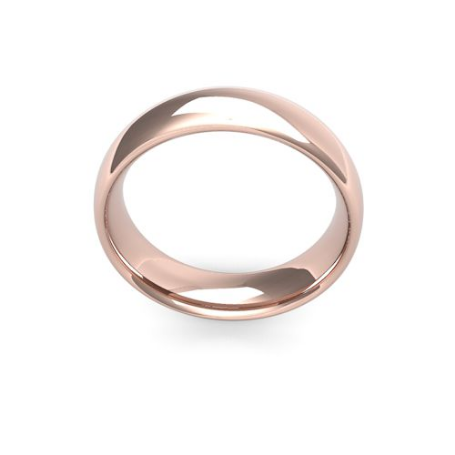 Ladies 6mm Heavy (2.1mm deep) weight traditional court shaped wedding band by goldanddiamonds.co.uk