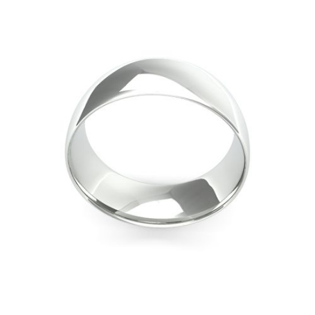 Ladies 8mm Intermediate Weight (1.5mm deep) Traditional Court shaped wedding band by goldanddiamonds.co.uk