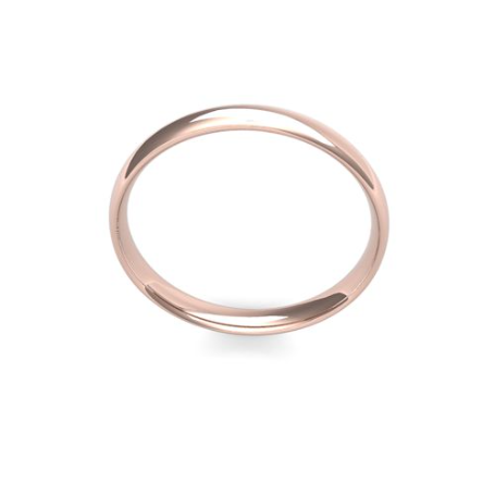 Men's 3mm Wide Heavy Weight (1.3mm Deep) Traditional Court Shaped Wedding Band by goldanddiamonds.co.uk