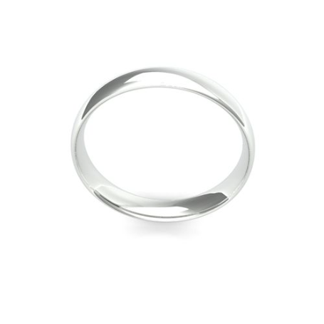 Men's 4mm Light weight (1.3mm) traditional court shaped wedding rings by goldanddiamonds.co.uk