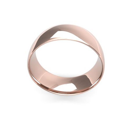 Men's 8mm intermediate weight traditional court shaped wedding band by goldanddiamonds.co.uk