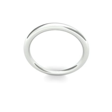 Ladies 2mm Heavy Weight Slight Court Shaped Wedding Band in 9ct & 18ct Yellow, Rose or White Gold and Platinum by Gold and Diamonds - goldanddiamonds.co.uk