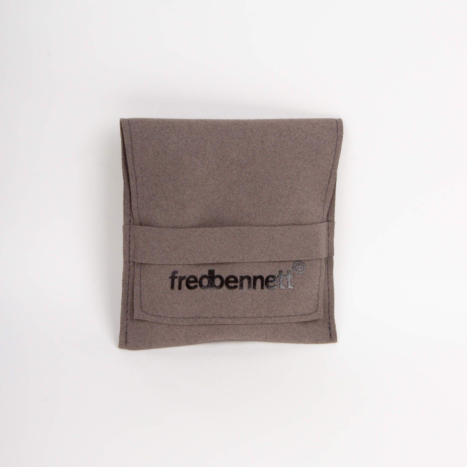 "fredbennett® Multi-Row Green Cork & Black Leather Bracelet – A stylish and eco-friendly men’s bracelet crafted from green cork and black leather, featuring an engravable stainless steel ID bar and a secure double push-button clasp. Free engraving available for custom text or handwritten messages. AnchorCert® certified and presented in luxury suede packaging from Gold and Diamonds."