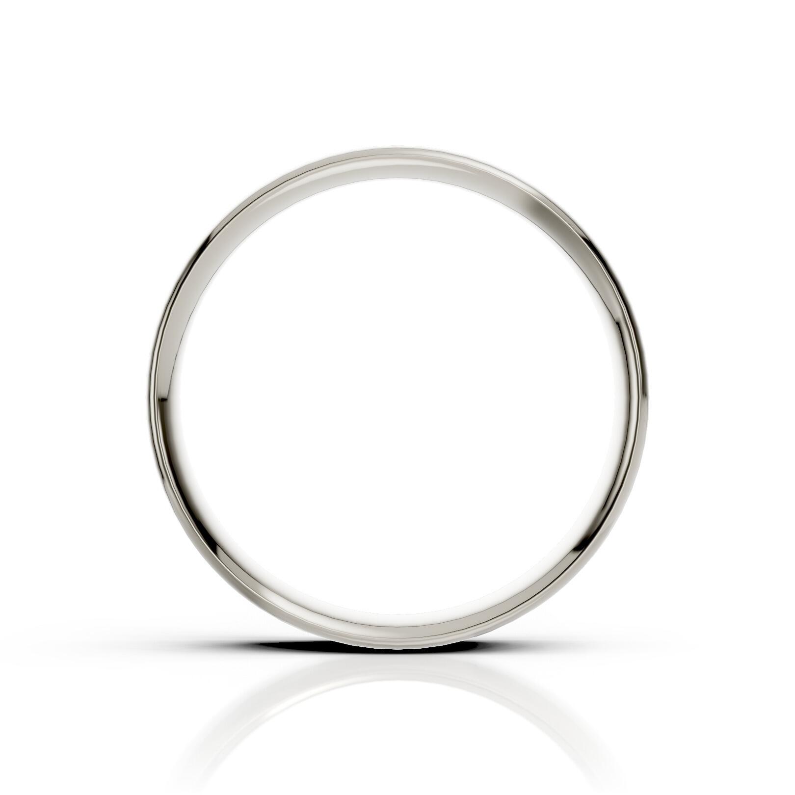 Ladies 5mm light traditional court comfort fit wedding ring 1.3mm depth in gold platinum palladium silver titanium and black zirconium
