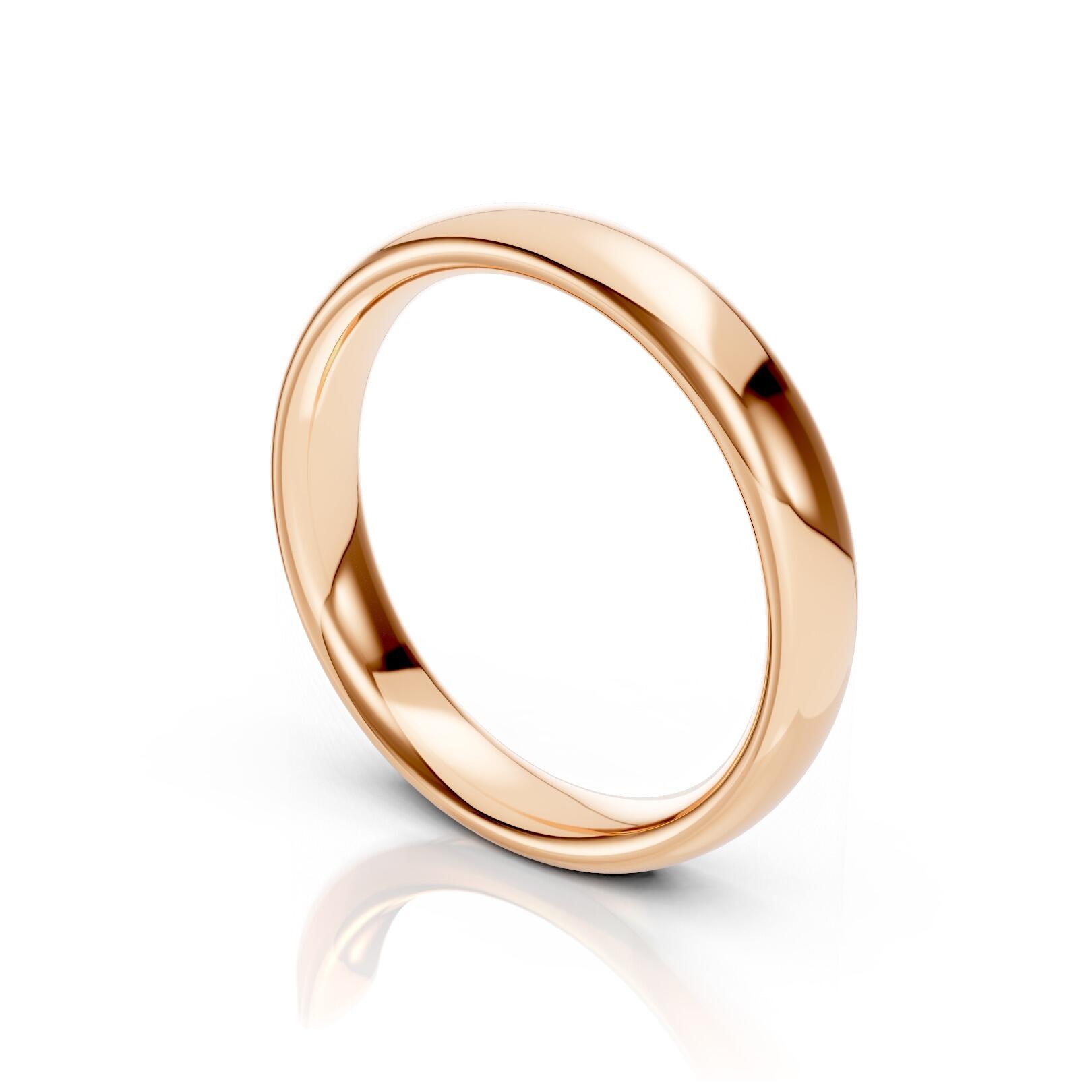 Mens 4mm heavy traditional court comfort fit wedding ring 2.1mm depth in gold platinum palladium and argentium silver