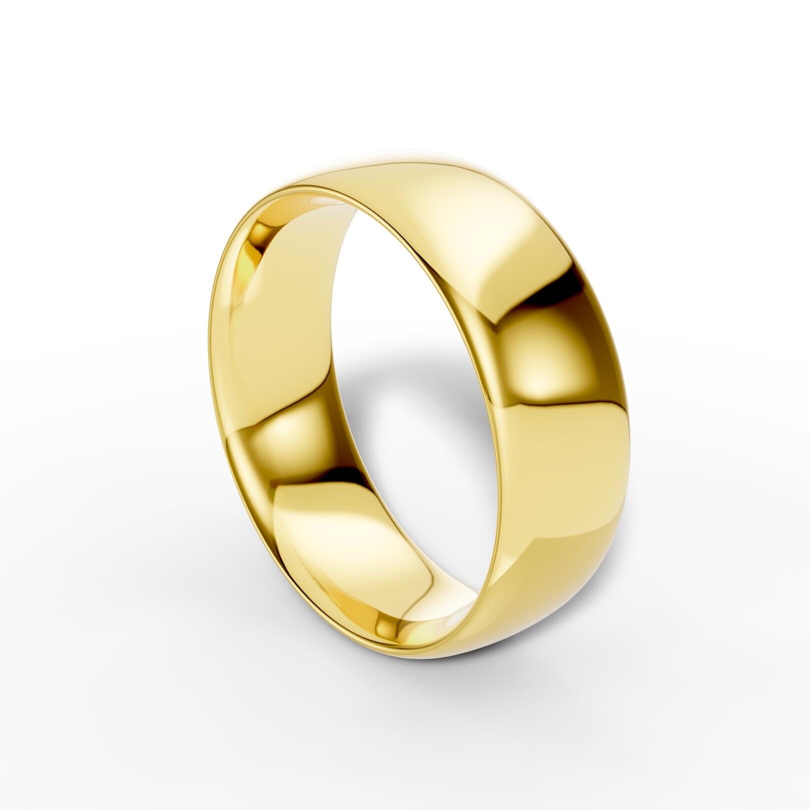 Ladies 7mm medium traditional court comfort fit wedding ring 1.7mm depth in gold platinum palladium silver titanium and black zirconium