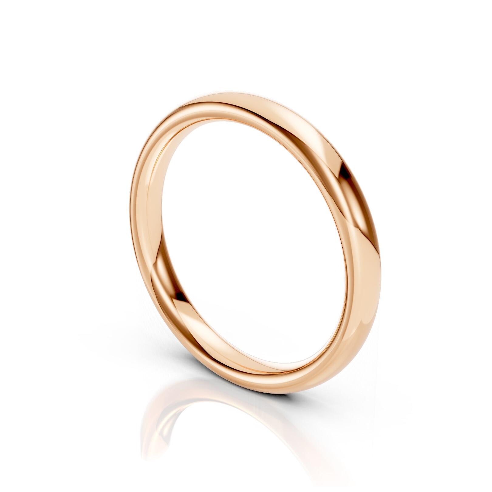 Mens 3mm heavy traditional court comfort fit wedding ring 2.1mm depth in gold platinum palladium silver titanium and black zirconium