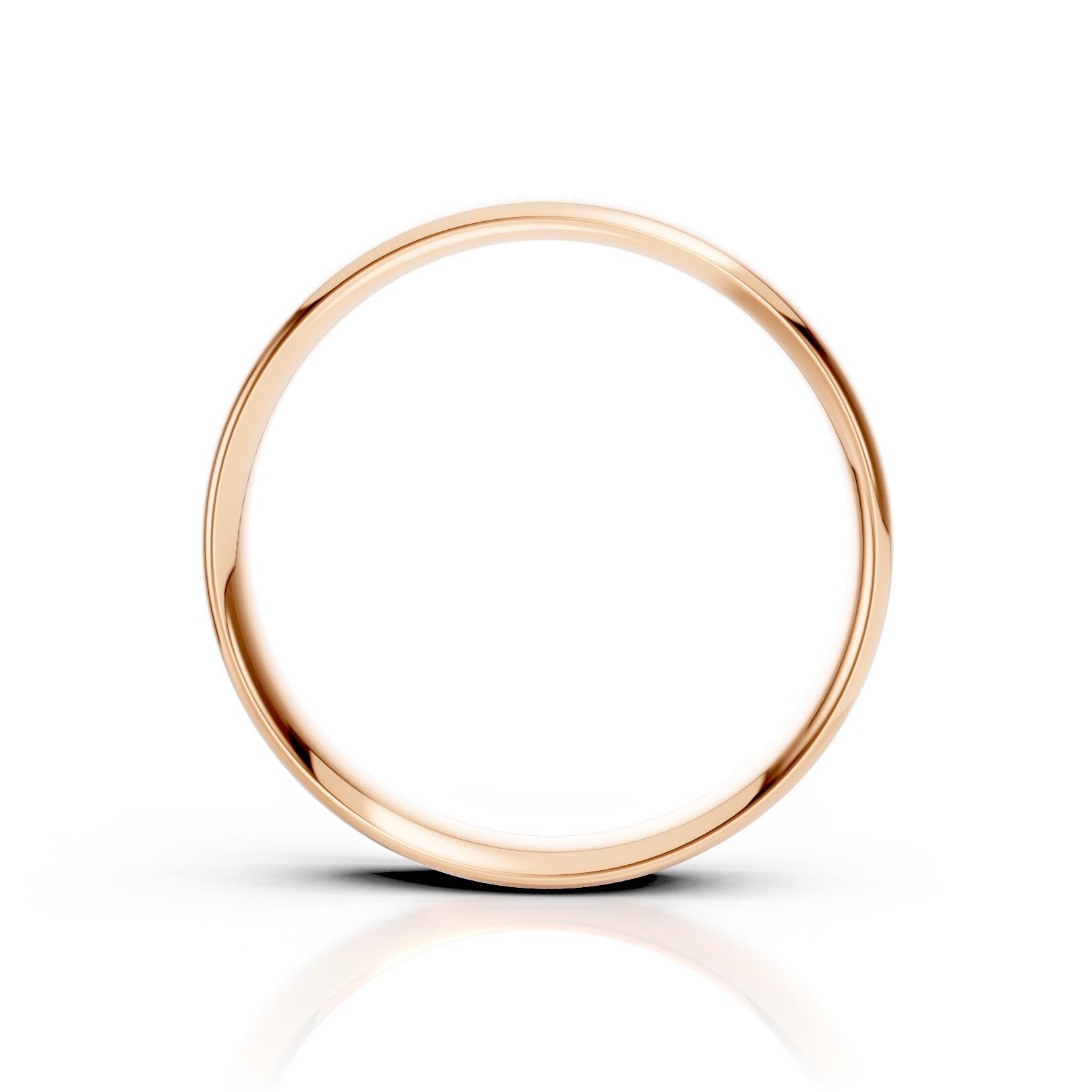 Mens 4mm light traditional court comfort fit wedding ring 1.3mm depth in gold platinum palladium and argentium silver