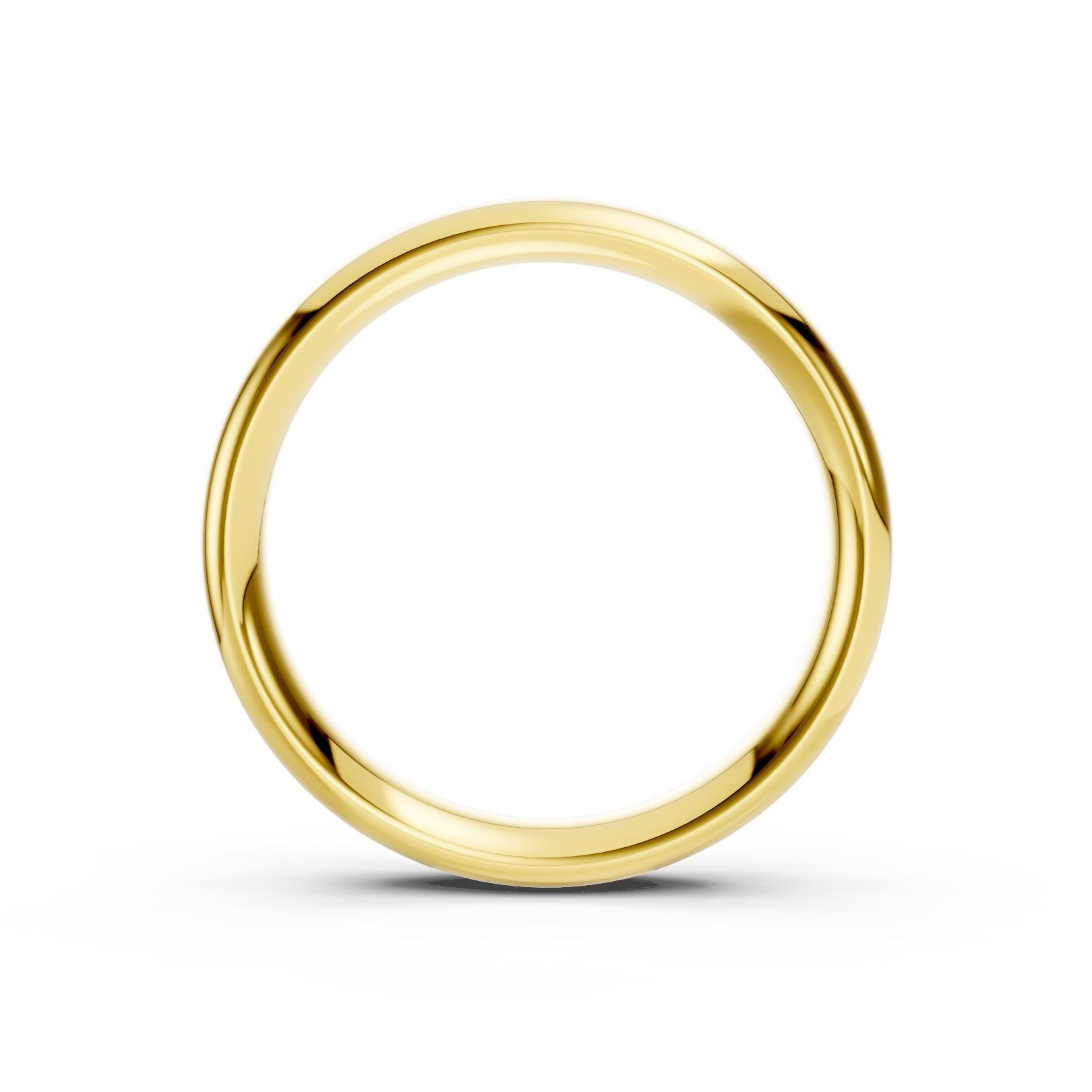 Mens 4mm heavy traditional court comfort fit wedding ring 2.1mm depth in gold platinum palladium and argentium silver