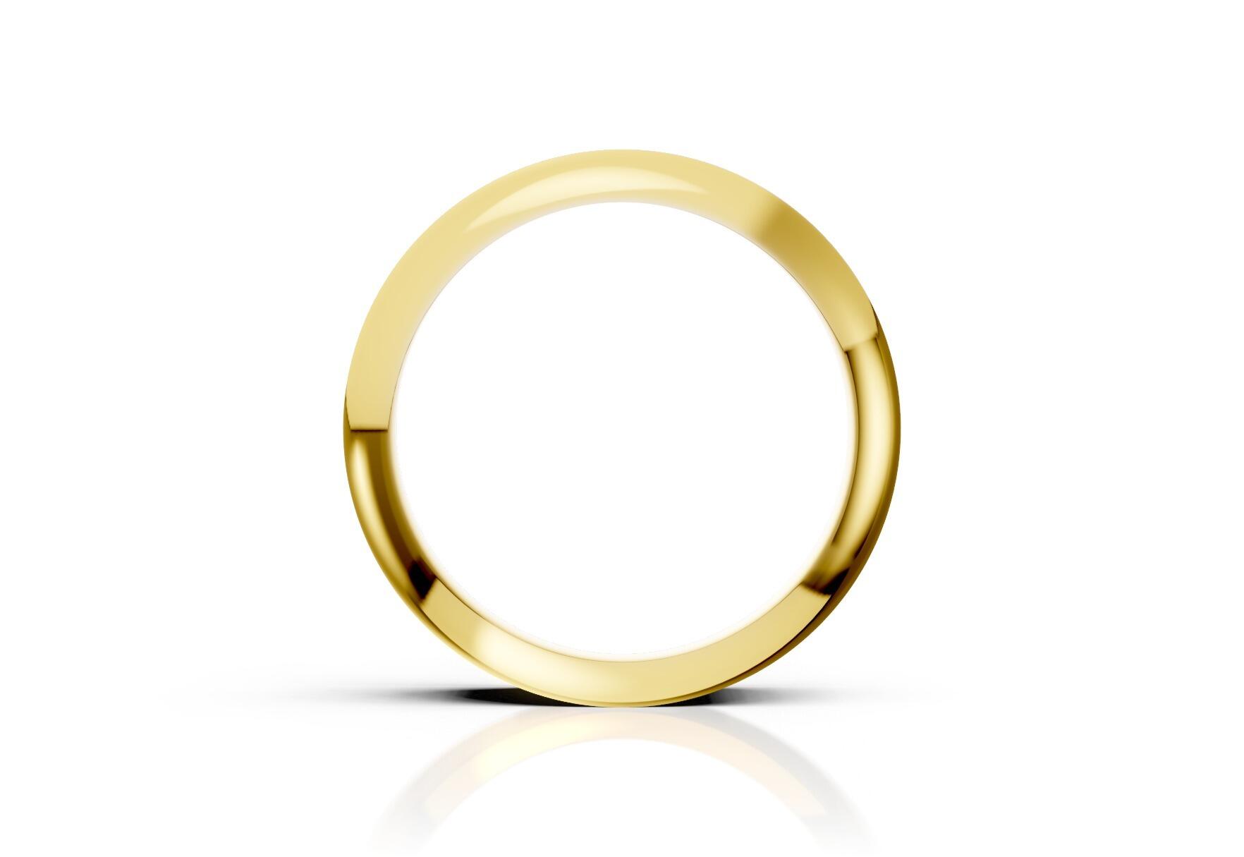 Ladies 6mm medium flat court comfort fit wedding ring 1.7mm depth in yellow gold white gold rose gold platinum palladium and argentium silver
