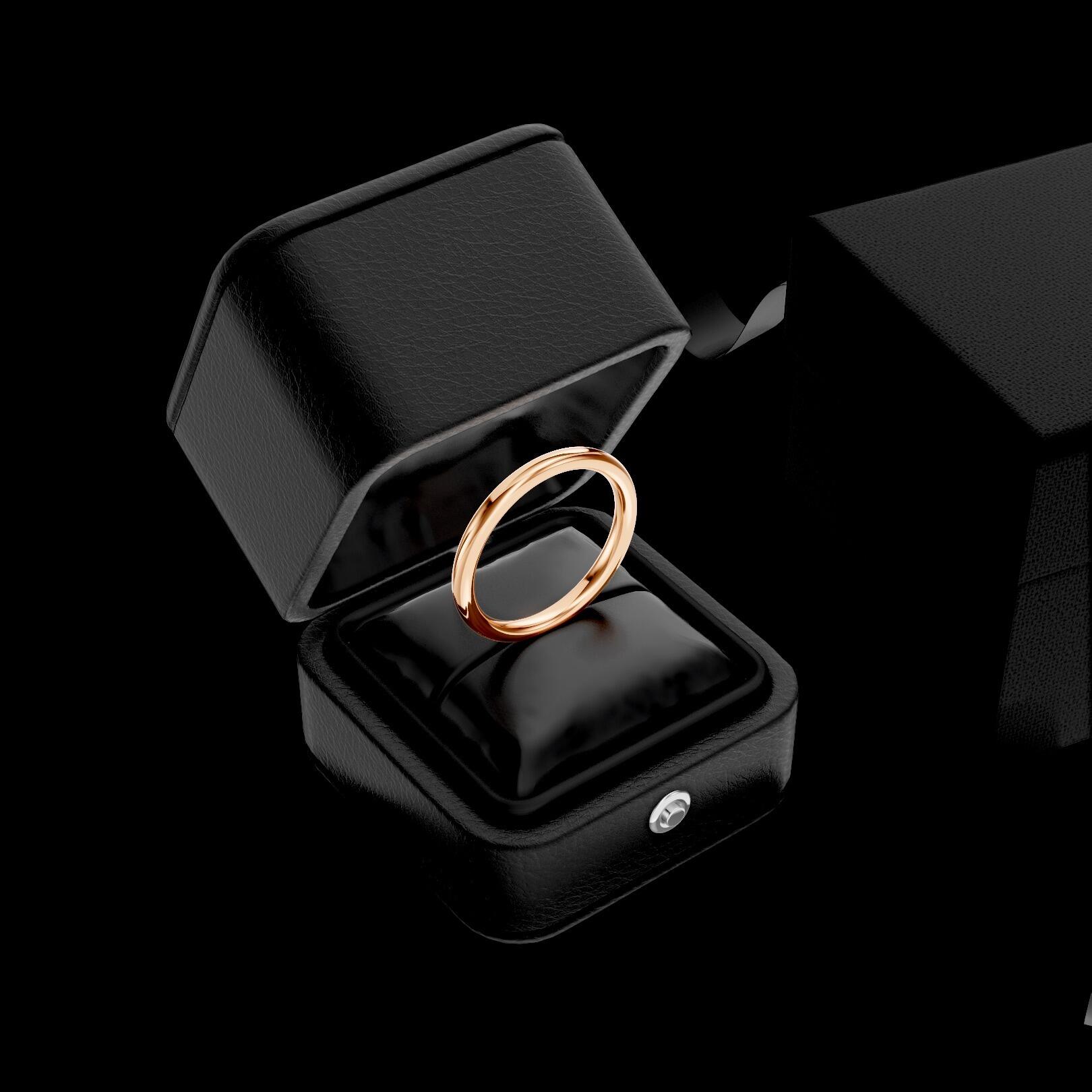 Mens 2.5mm heavy traditional court comfort fit wedding ring 2.1mm depth in gold platinum palladium silver titanium and black zirconium