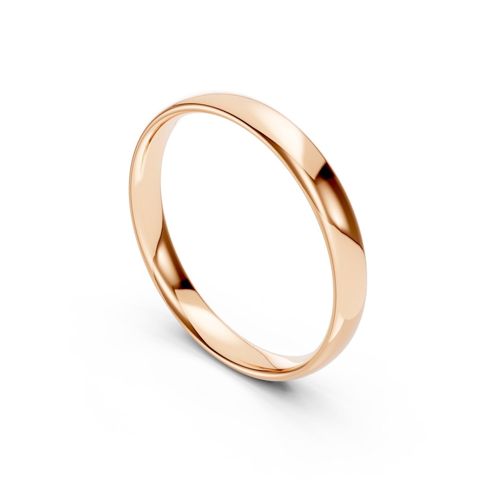 Mens 3mm light traditional court comfort fit wedding ring 1.3mm depth in gold platinum palladium silver titanium and black zirconium