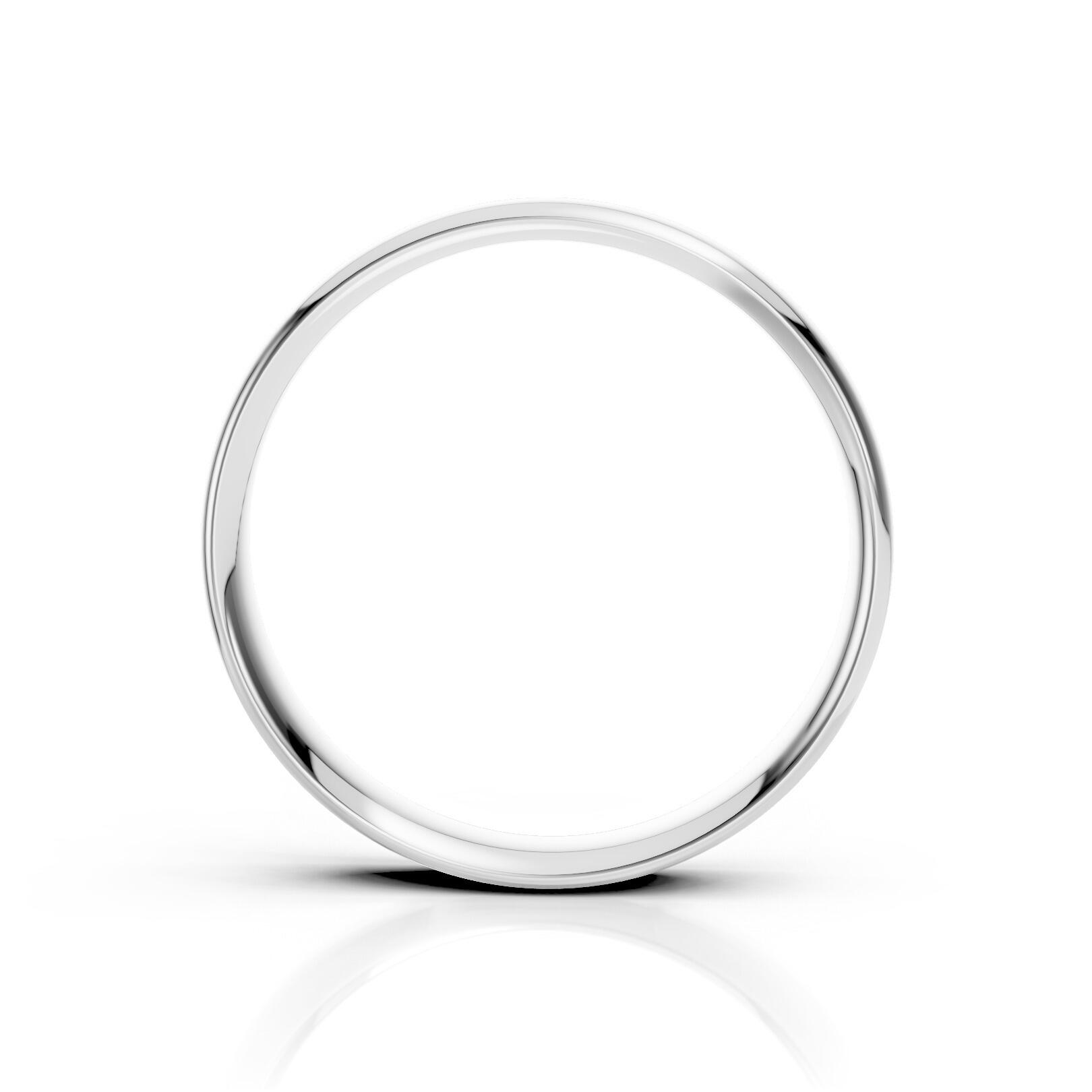 Mens 4mm light traditional court comfort fit wedding ring 1.3mm depth in gold platinum palladium and argentium silver