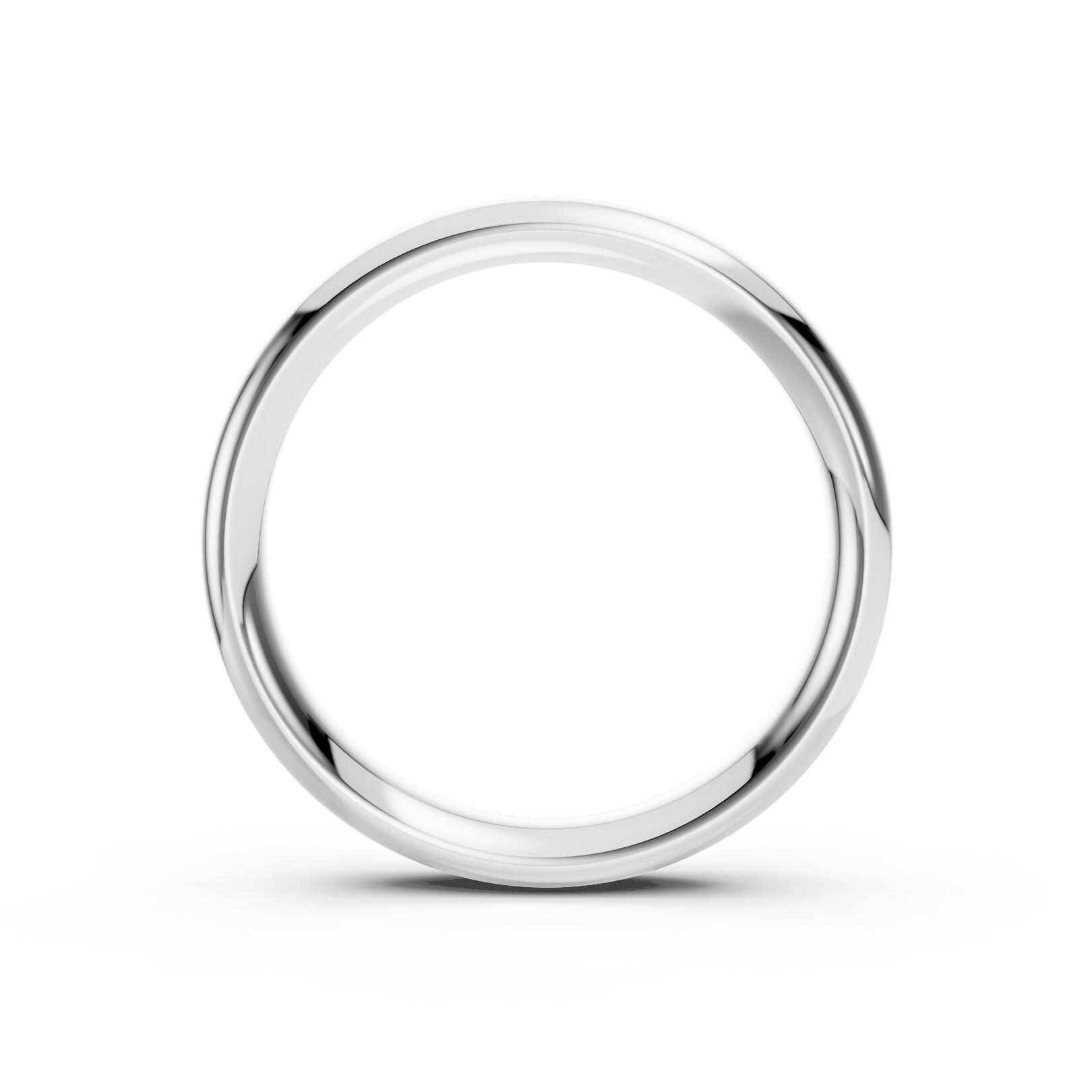 Mens 4mm heavy traditional court comfort fit wedding ring 2.1mm depth in gold platinum palladium and argentium silver
