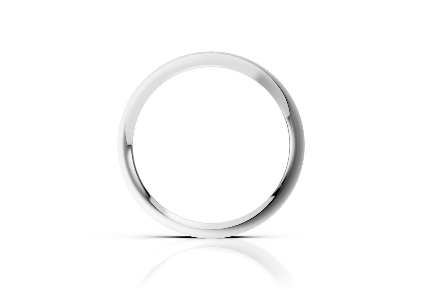 Ladies 2mm medium flat court comfort fit wedding ring 1.7mm depth in yellow gold white gold rose gold platinum palladium and argentium silver