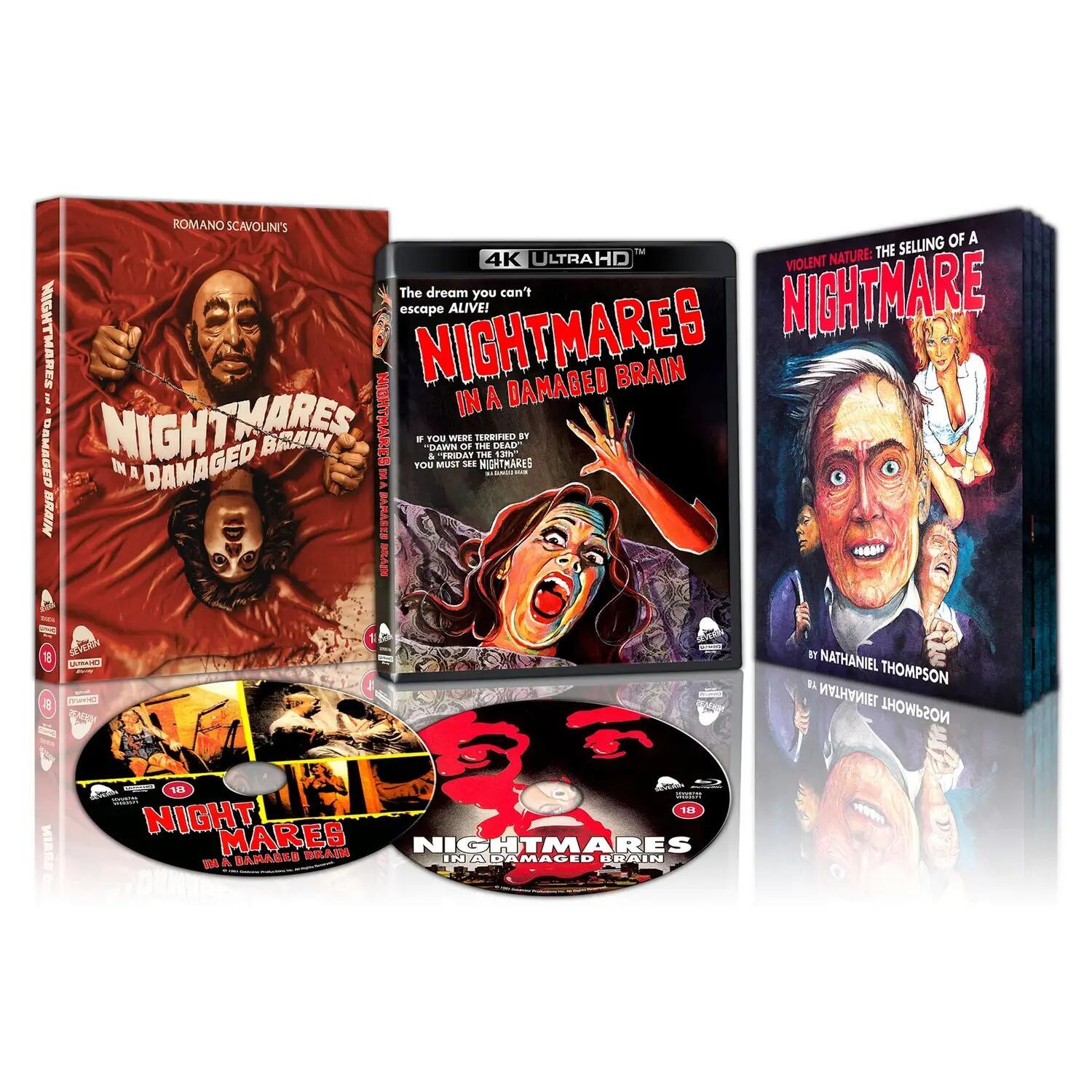 Nightmares in a Damaged Brain - Slipcover - 4K UHD + Blu Ray - Region Free - [New] - Severin - Item Image 1