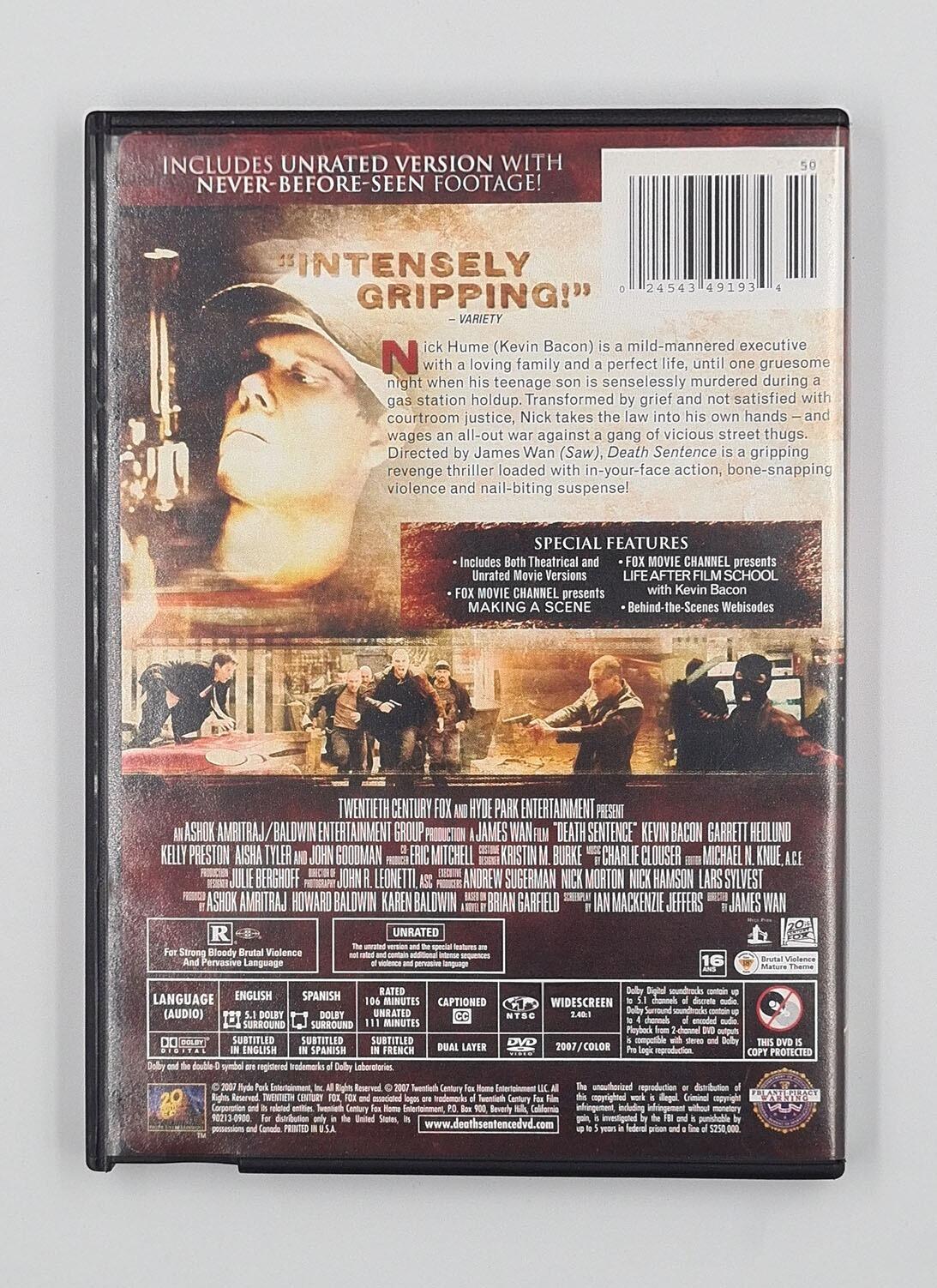 Death Sentence (Unrated) - DVD - Region 1 - [Per-Owned] - Twentieth Century Fox - Item Image 2