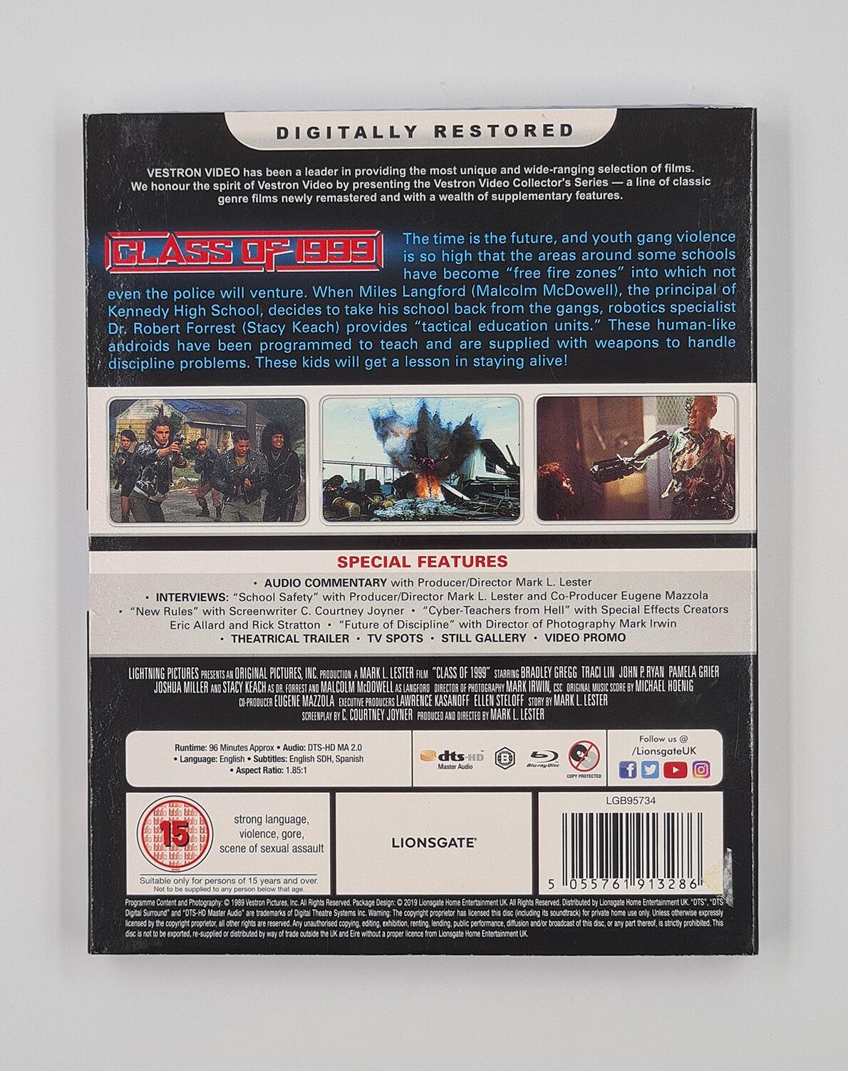 Class of 1999 - Slipcover - Blu-Ray - Region B - [New] - Lionsgate - Item Image 2