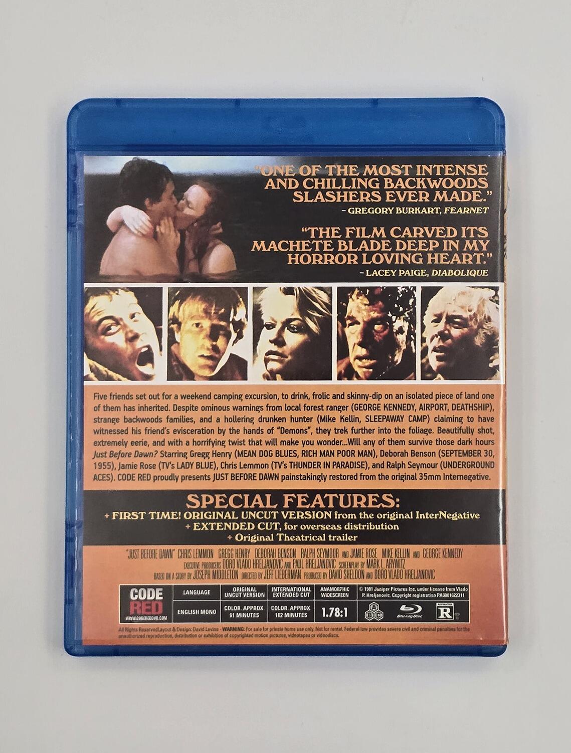 Just Before Dawn - Blu-Ray - Region Free - [Pre-owned] - Kino Lorber - Item Image 2
