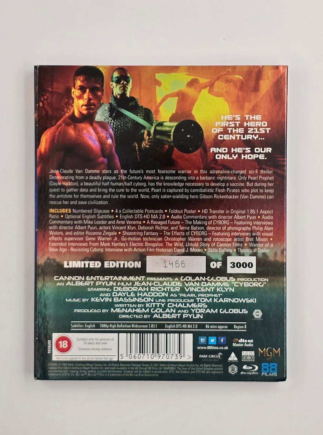 Cyborg - Limited Edition - Slipcover - Blu-Ray - Region B - [Pre-owned] - 88 Films - Item Image 2