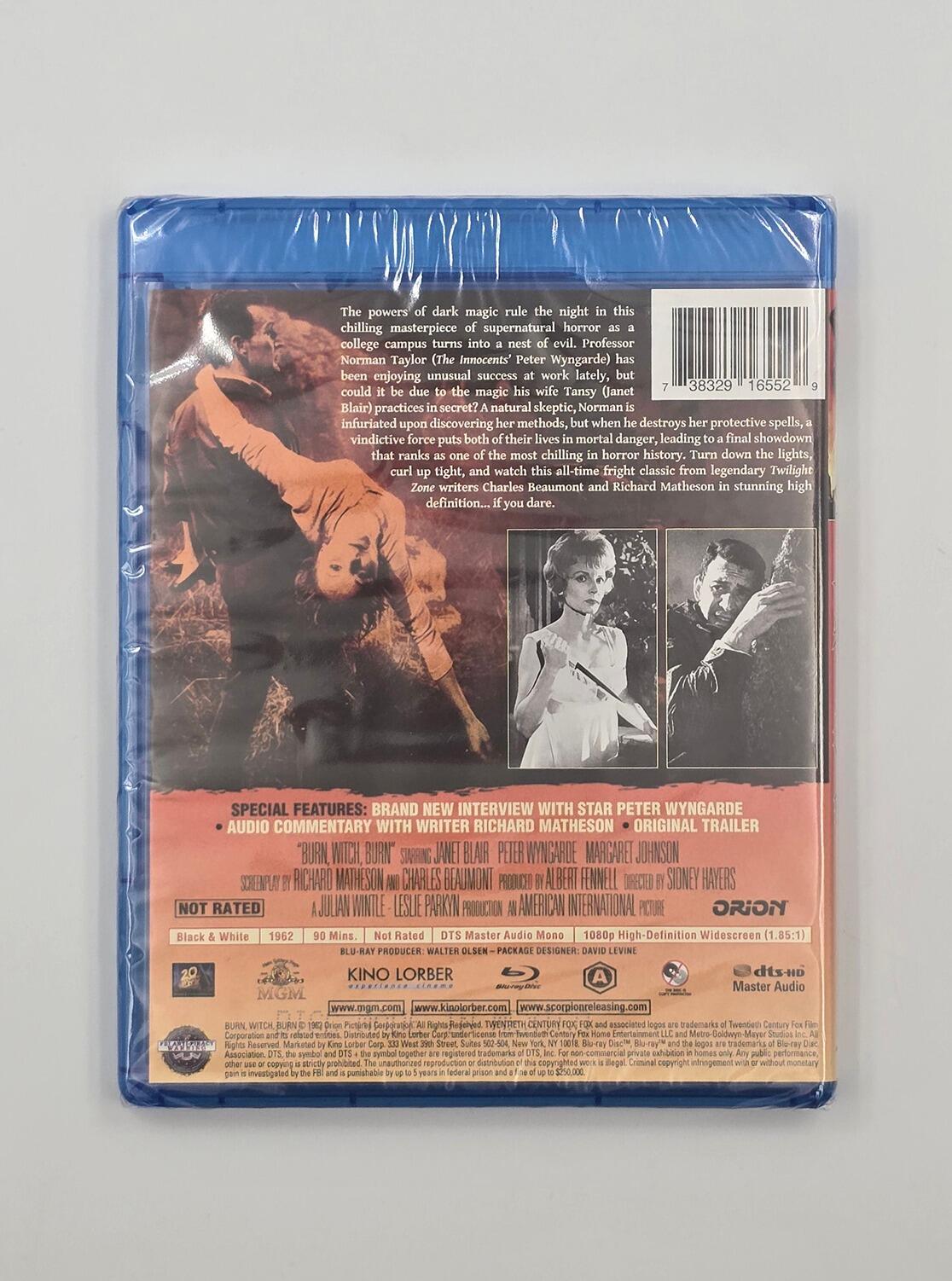 Burn Witch, Burn (AKA Night of the Eagle) - Blu-Ray - Region A - [New] - Kino Lorber - Item Image 2
