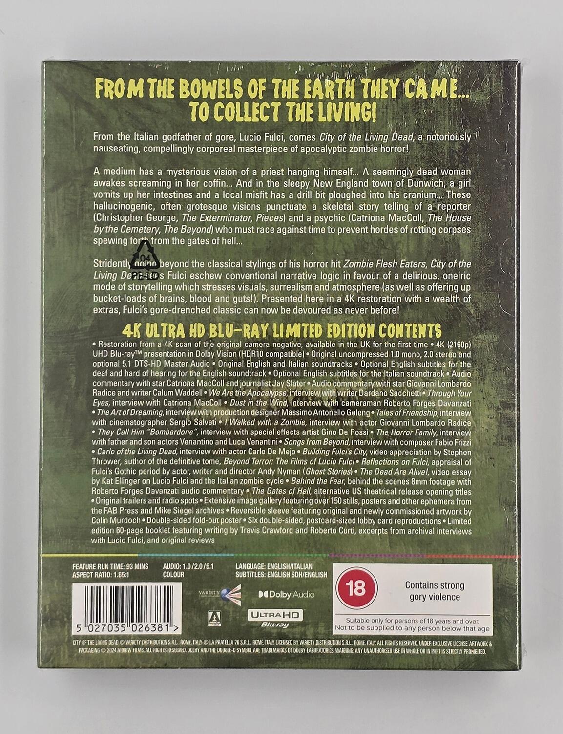 City of the Living Dead - Limited Edition - 4K UHD - Region Free - [New] - Arrow Video - Item Image 2