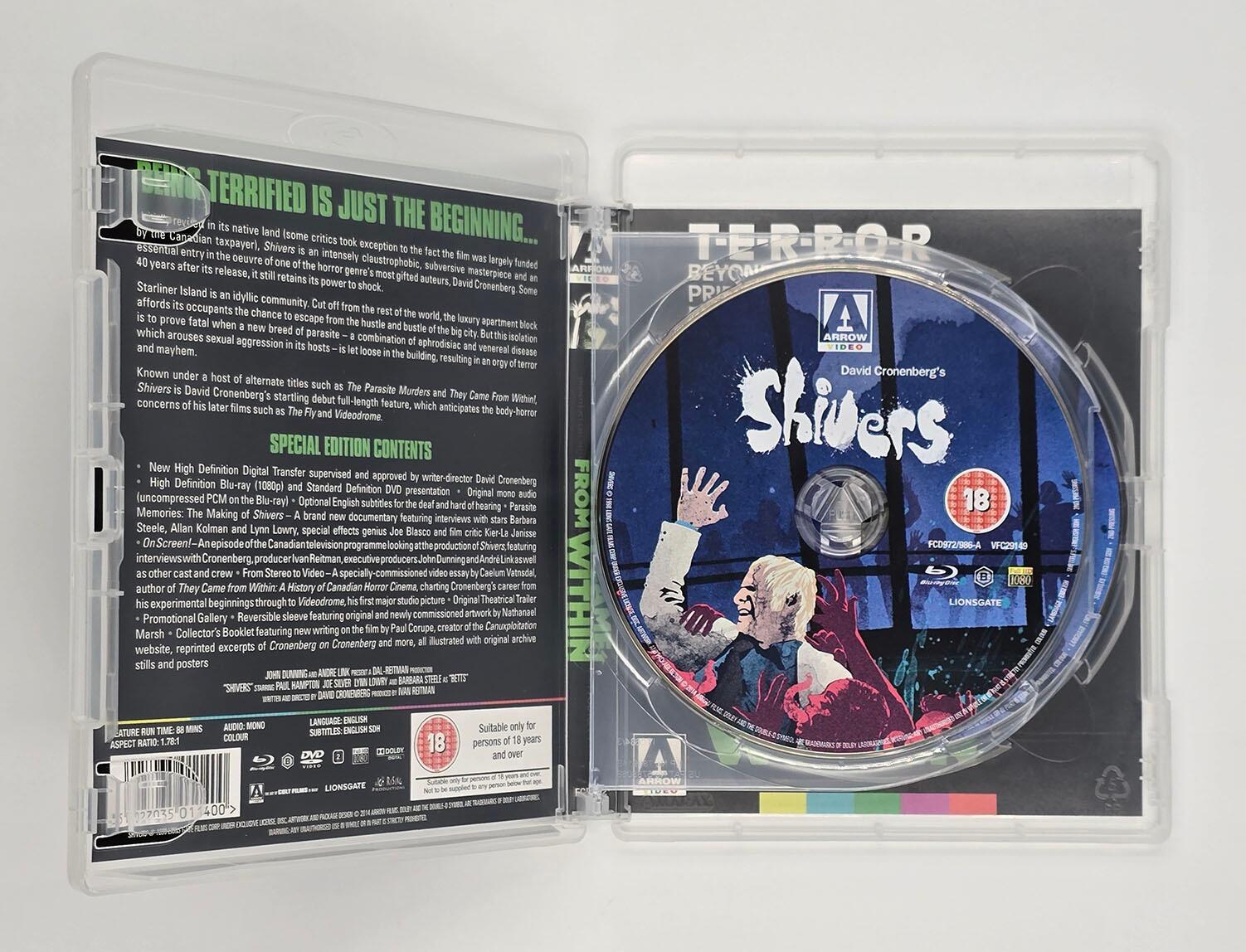 Shivers (2nd Pressing) - Blu-Ray (Region B) + DVD (Region 2) - [Pre-owned] - Arrow Video - Item Image 3