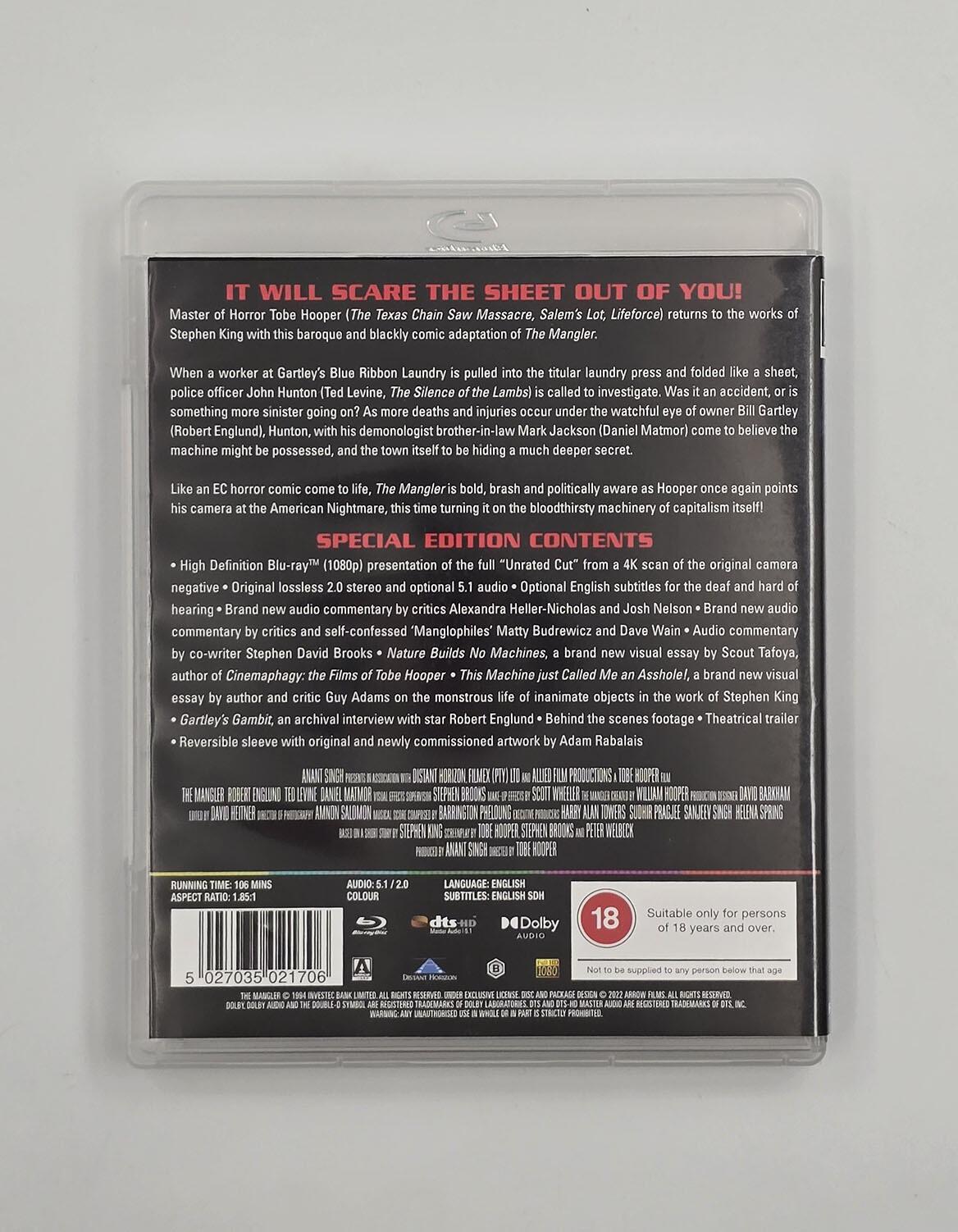 The Mangler - Blu-Ray - Region B - [Pre-owned] - Arrow Video - Item Image 2