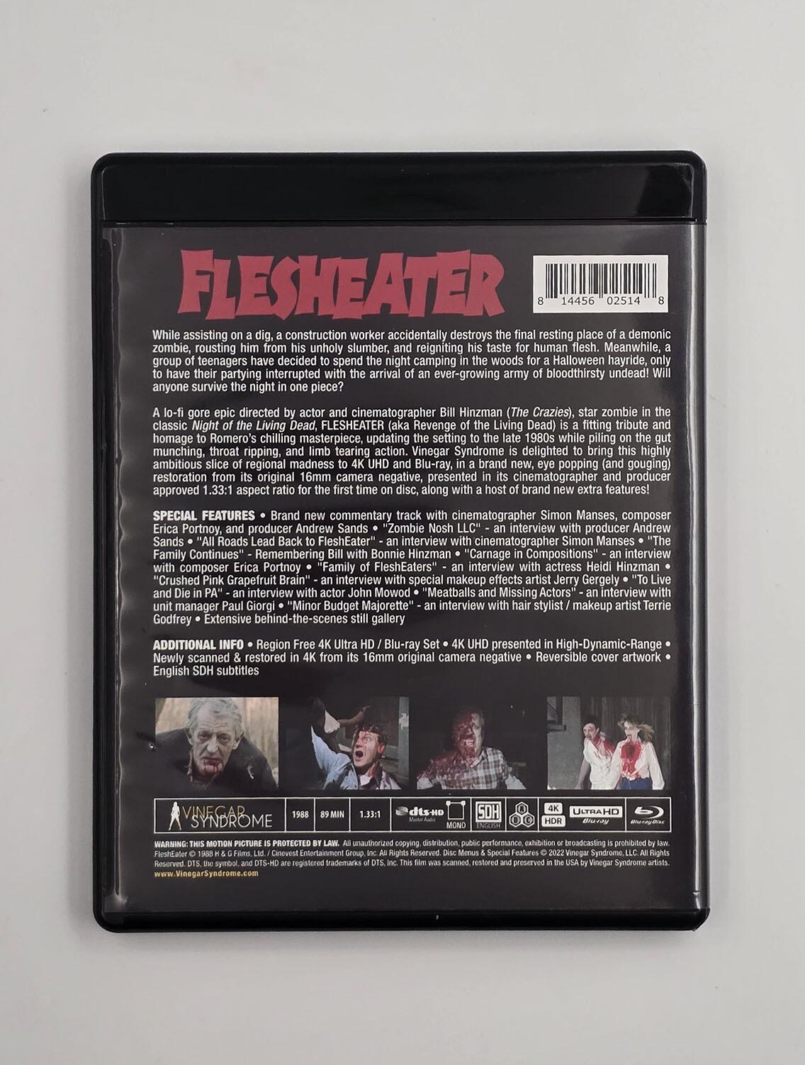 Flesheater: Revenge of the Living Dead - Slipcover - 4K-UHD + Blu-Ray - Region Free - [Pre-owned] - Vinegar Syndrome - Item Image 4