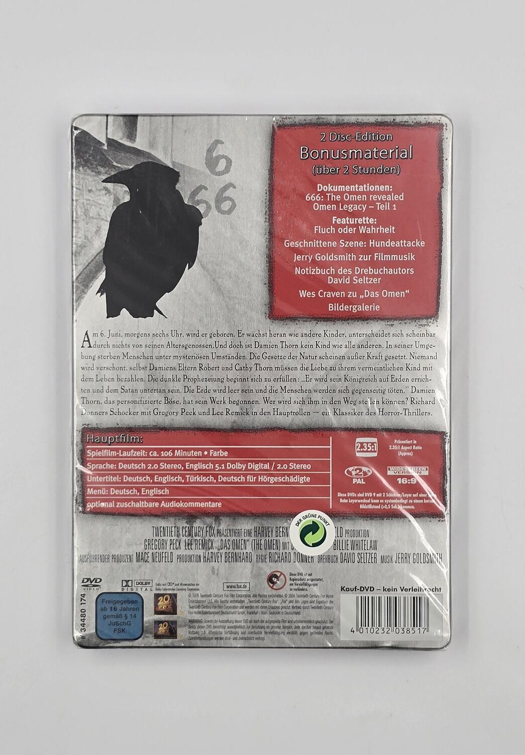 The Omen (1976) - Steelbook - DVD - Region 2 - [New] - Twentieth Century Fox - Item Image 2