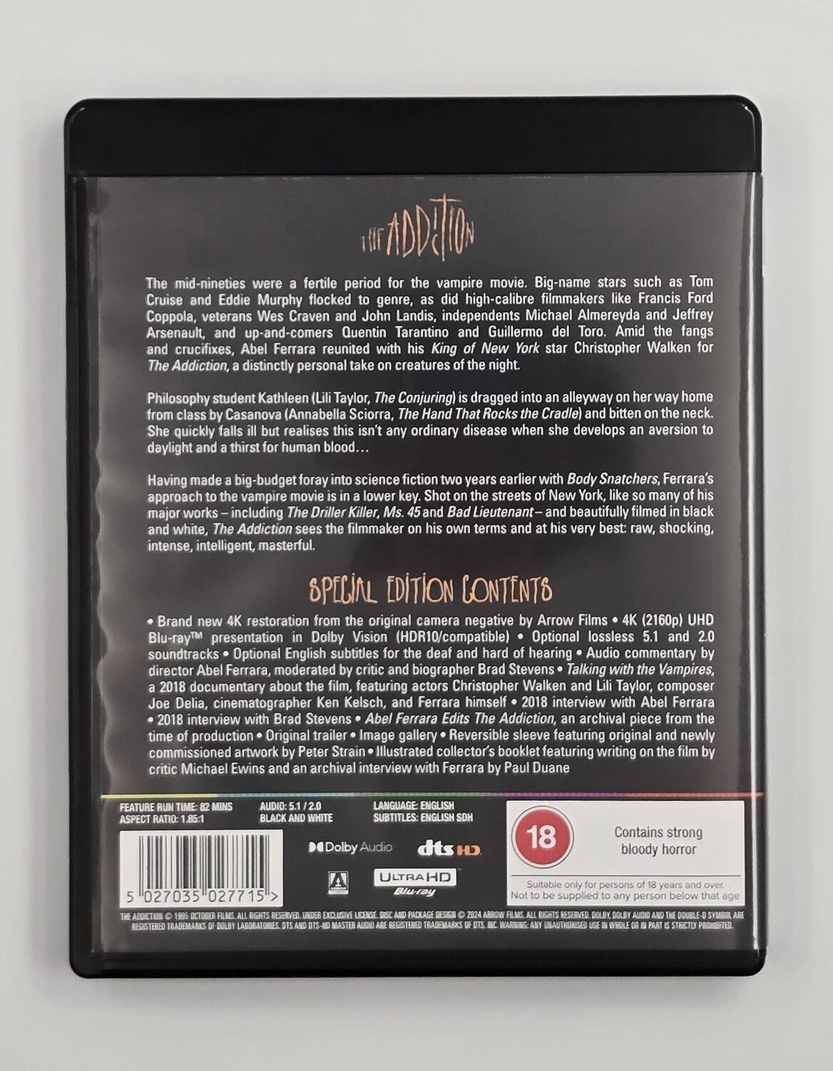 The Addiction - Limited Edition - Slipcover - 4K UHD - Region Free - [Pre-owned] - Arrow Video - Item Image 4