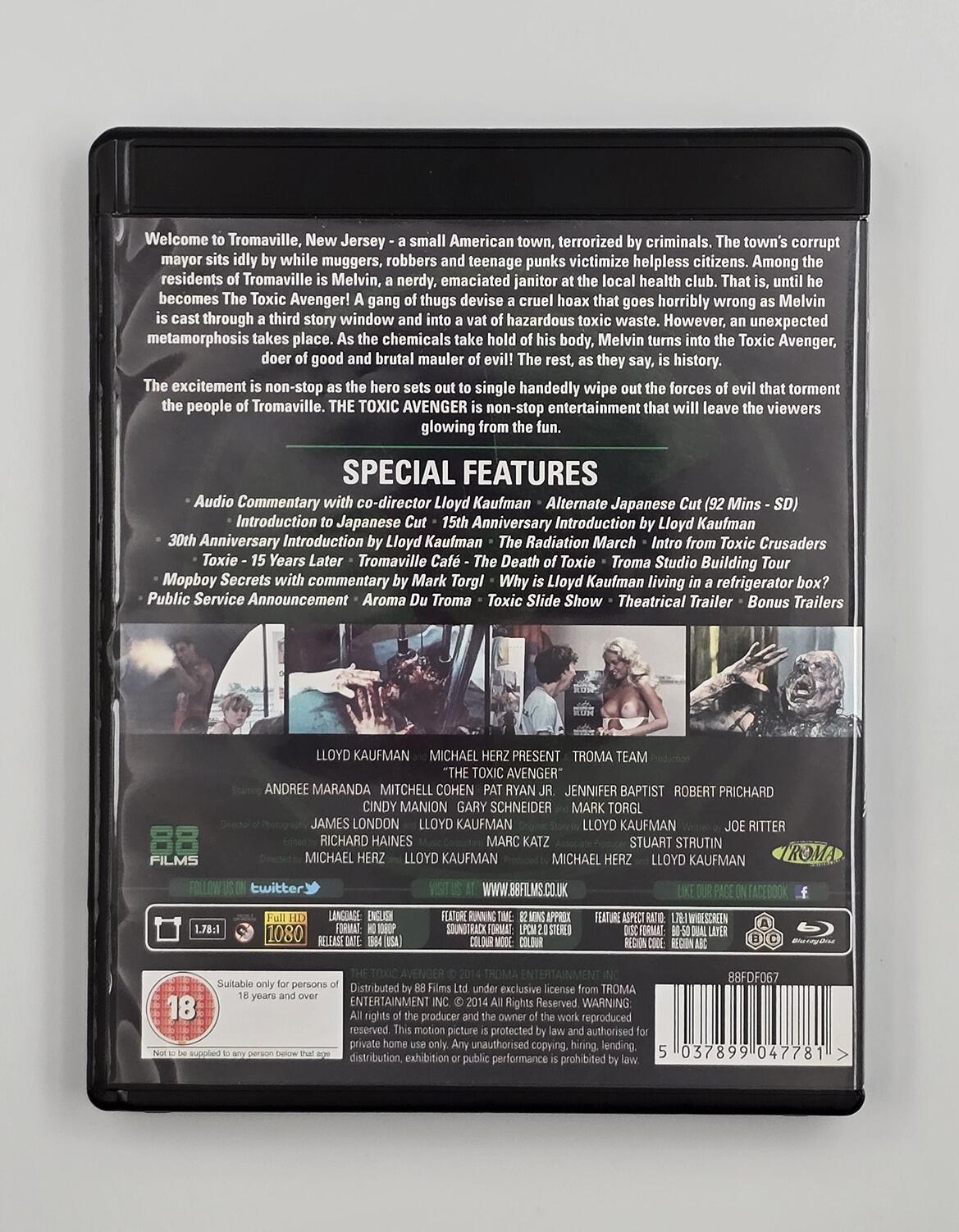 The Toxic Avenger - Blu-Ray - Region Free - [Pre-owned] - 88 Films - Item Image 2