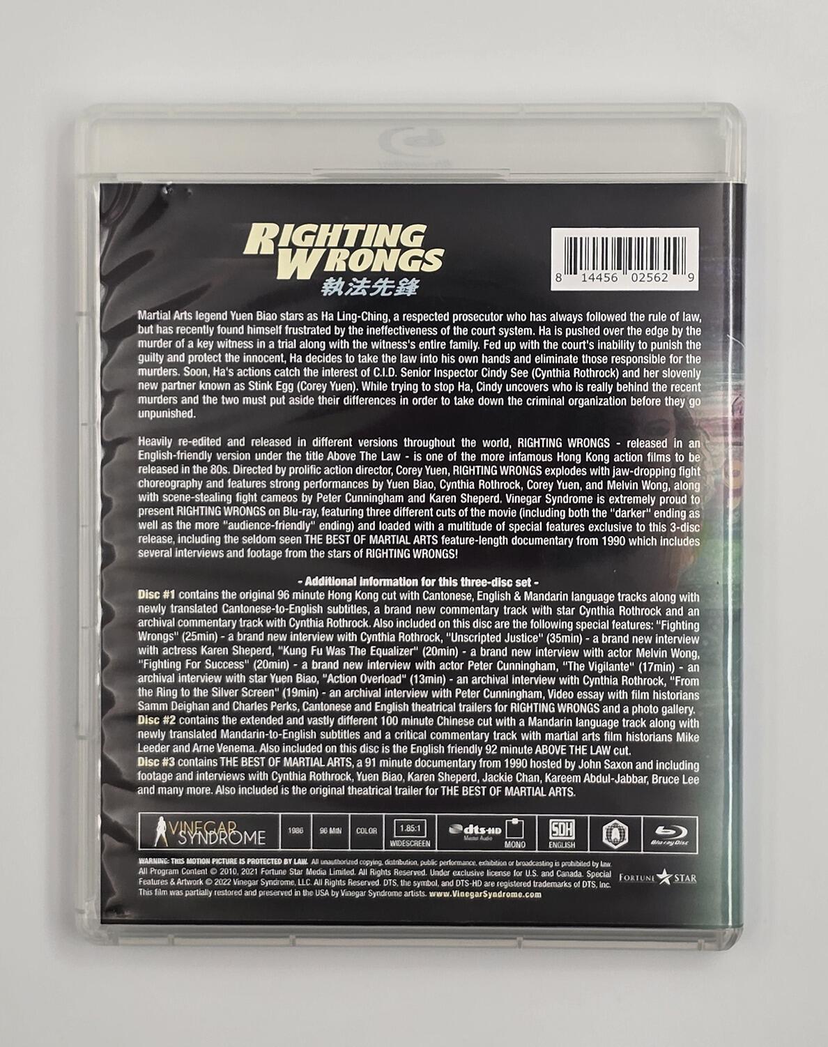 Righting Wrongs - Blu-Ray - Region A - [Pre-owned] - Vinegar Syndrome - Item Image 2