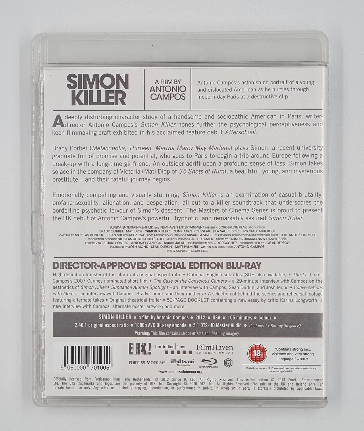 Simon Killer - Blu-Ray - Region B - [Pre-owned] - Eureka! - Item Image 2