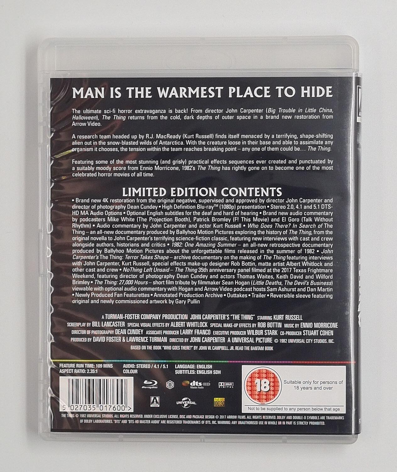 The Thing - Limited Edition - Blu-Ray - Region B - [Pre-owned] - Arrow Video - Item Image 4