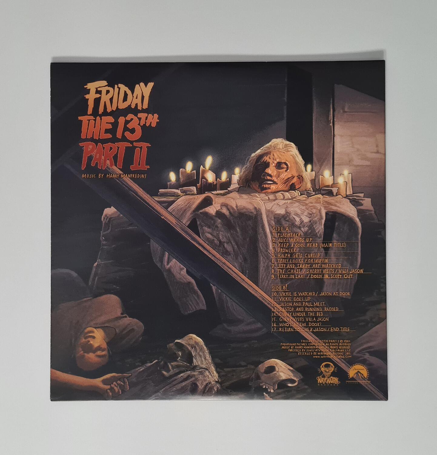 Friday The 13th Part II (Soundtrack) - Blue with Red Splatter Vinyl - [Pre-owned] -  - Item Image 4