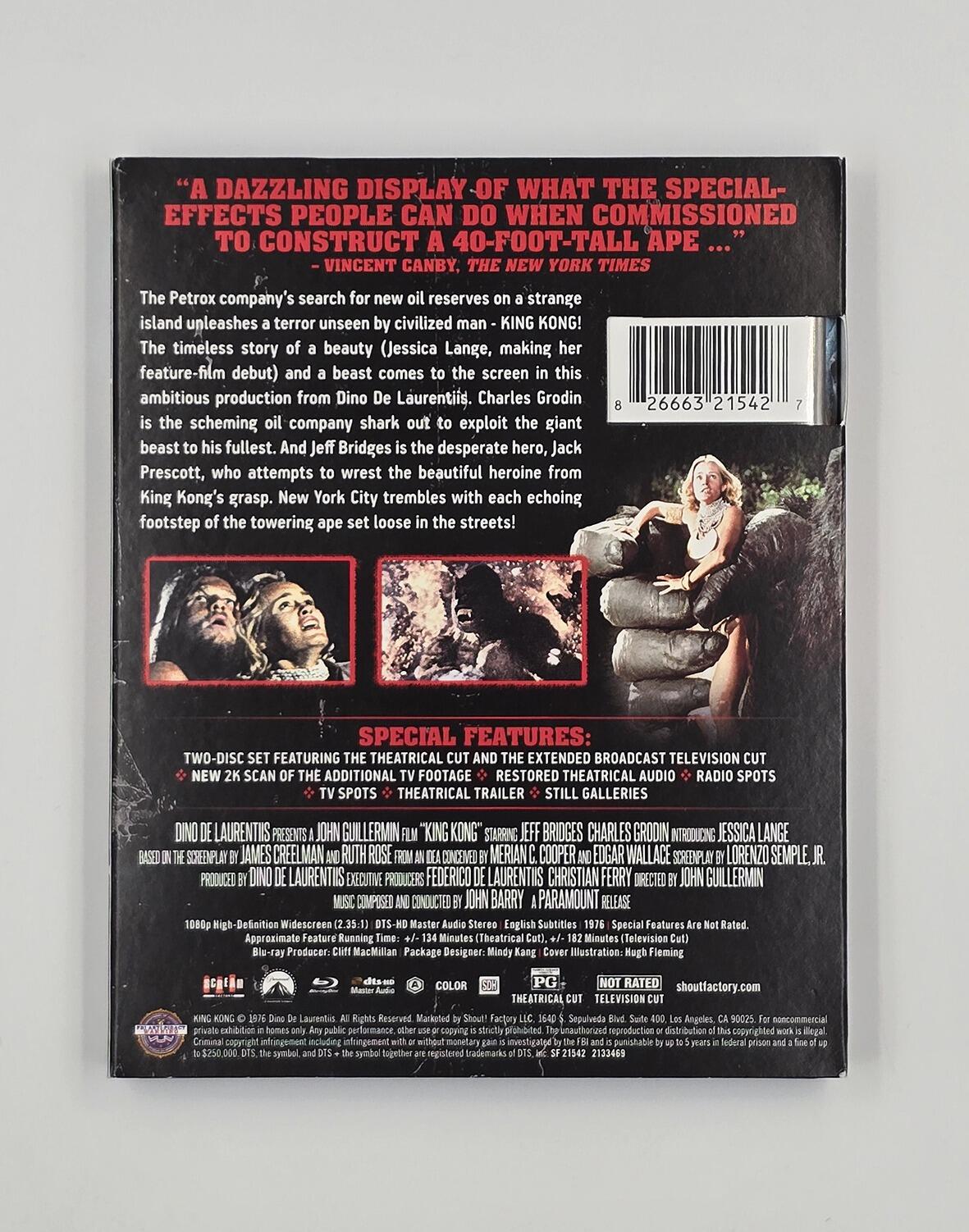 King Kong (1976) - Slipcover - Blu-Ray - Region A - [Pre-owned] - Shout! Factory - Item Image 2