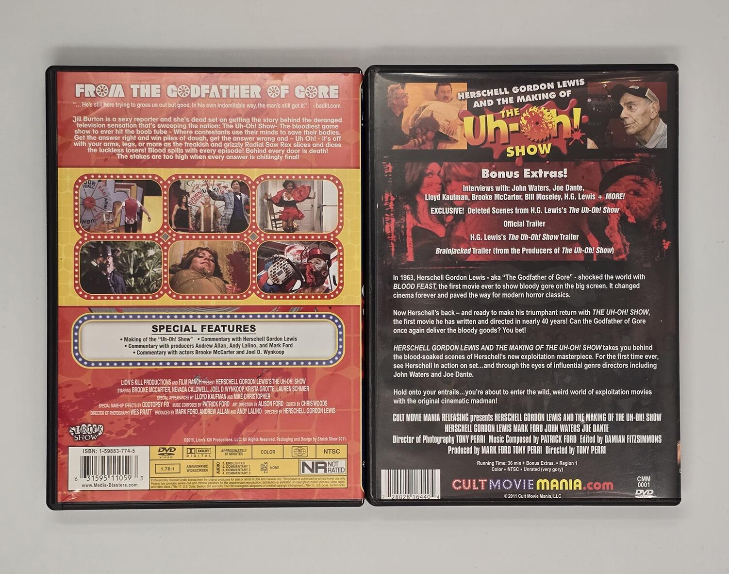 The Uh-Oh! Show Signed and Bloody Deluxe DVD Super Set - Limited Edition - Signed by Herschell Gordon Lewis - DVD - Region 1 - [Pre-owned] -  - Item Image 3