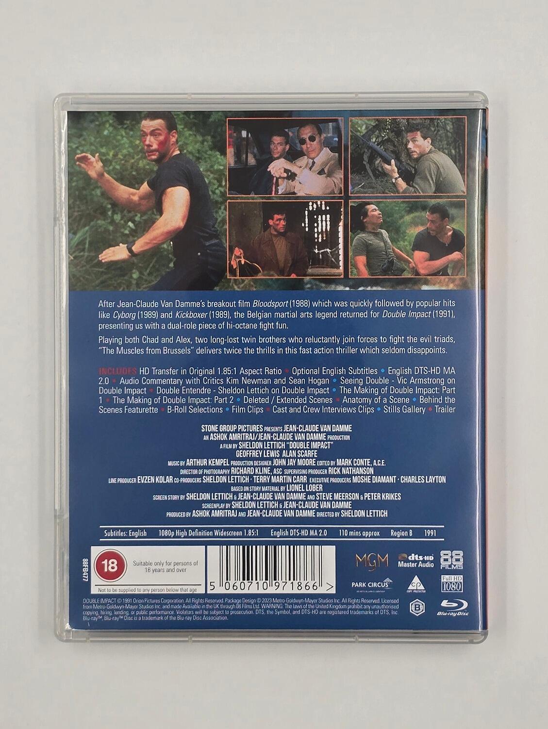 Double Impact - Limited Edition - Slipcover - Blu-Ray - Region B - [Pre-owned] - 88 Films - Item Image 4