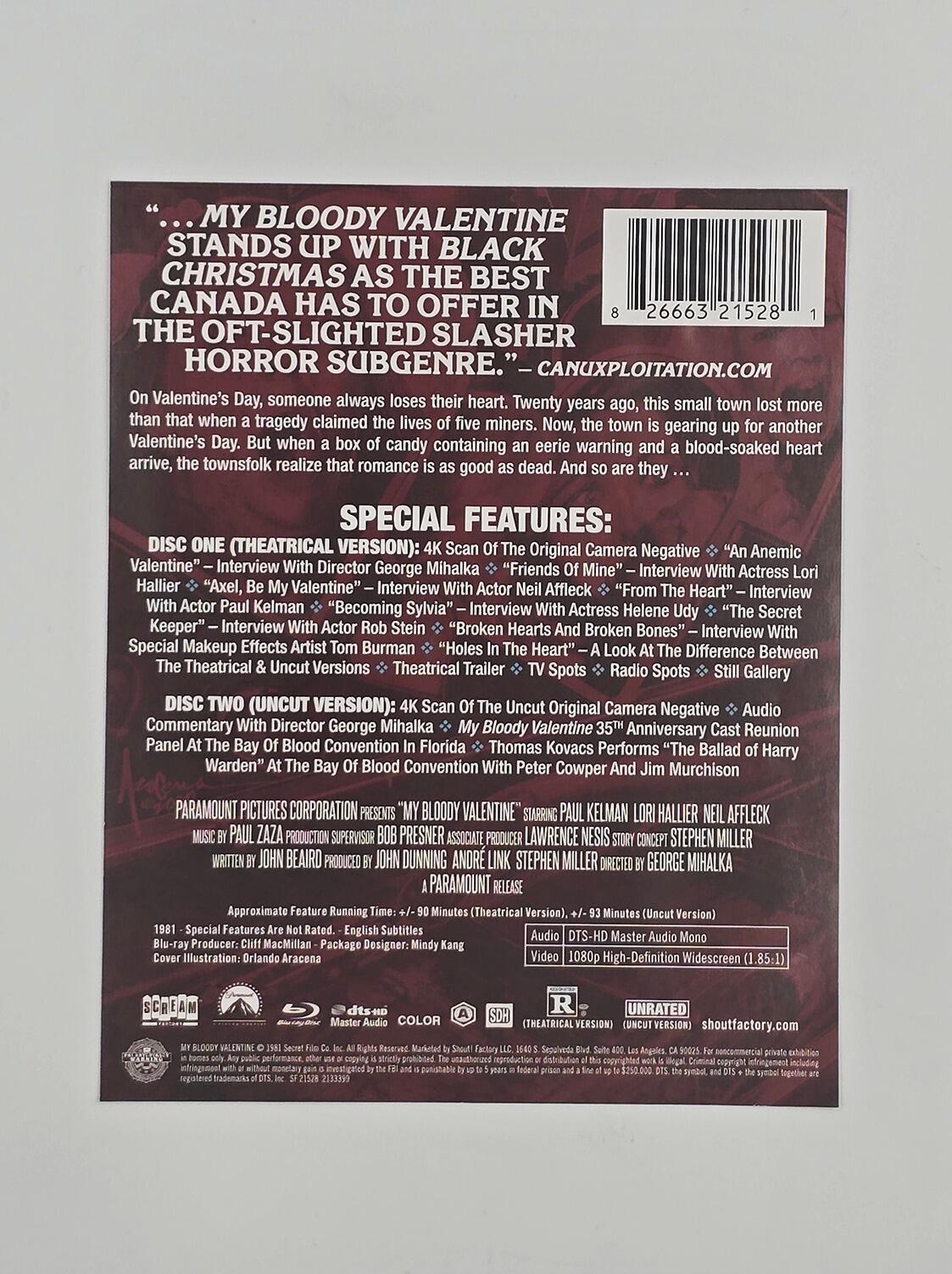 My Bloody Valentine - Limited Edition - Steelbook - Blu-Ray - Region A - [Pre-owned] - Shout! Factory - Item Image 4