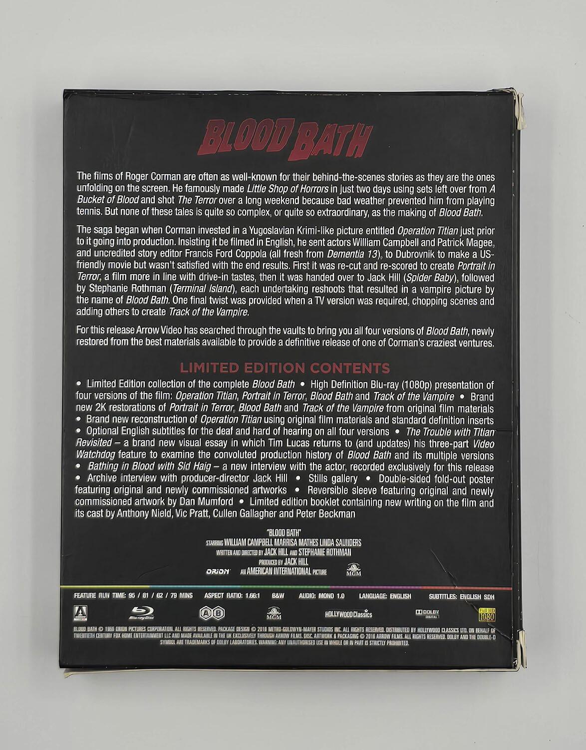 Blood Bath - Limited Edition - Blu-Ray - Region A + B - [Pre-owned] - Arrow Video - Item Image 2
