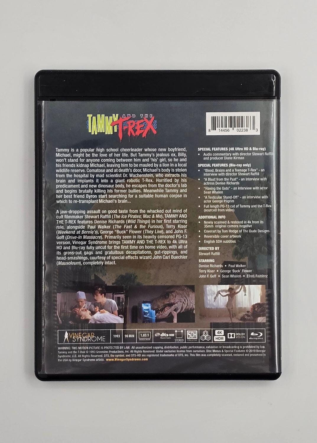 Tammy and the T-Rex - Lenticular Slipcover - 4K UHD + Blu-Ray - Region Free - [Pre-owned] - Vinegar Syndrome - Item Image 4