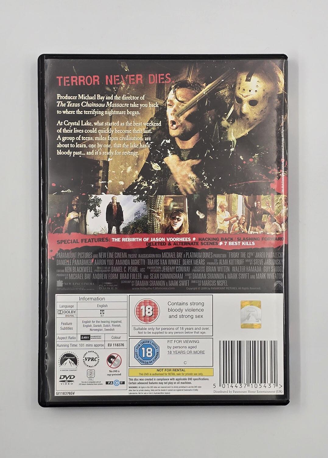 Friday the 13th Extended Cut (2009) - DVD - Region 2 - [Pre-owned] - Paramount - Item Image 2