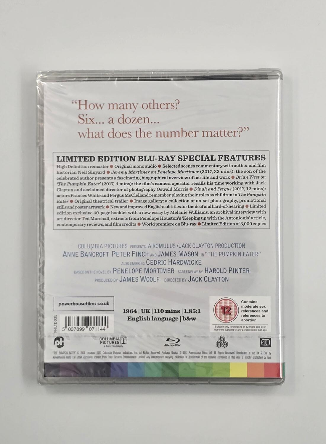 The Pumpkin Eater - Limited Edition - Blu-Ray - Region Free - [New] - Powerhouse Films - Item Image 2