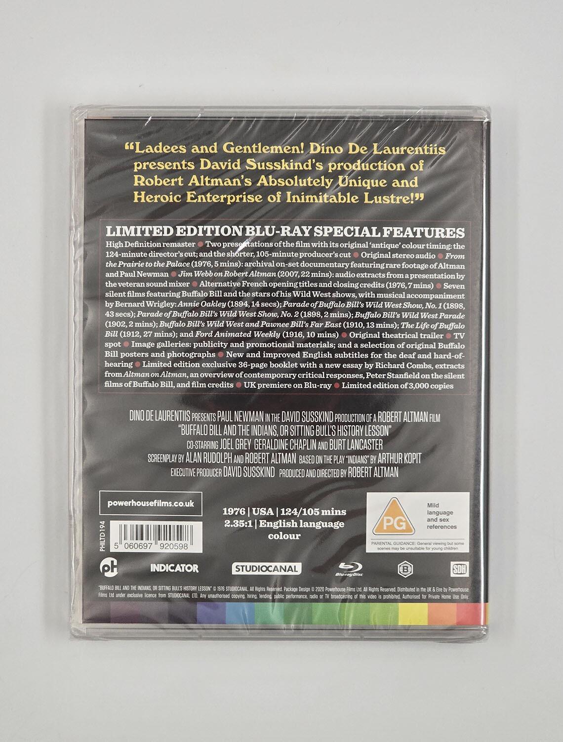 Buffalo Bill and The Indians or Sitting Bull's History Lesson - Limited Edition - Blu-Ray - Region B - [New] - Powerhouse Films - Item Image 2
